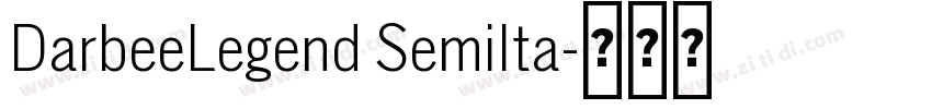 DarbeeLegend SemiIta字体转换